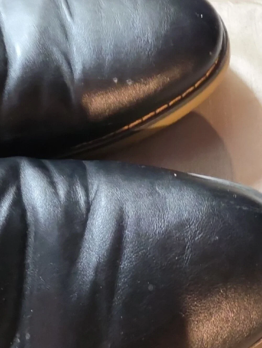 Tag Men's Black Leather Derby Shoes